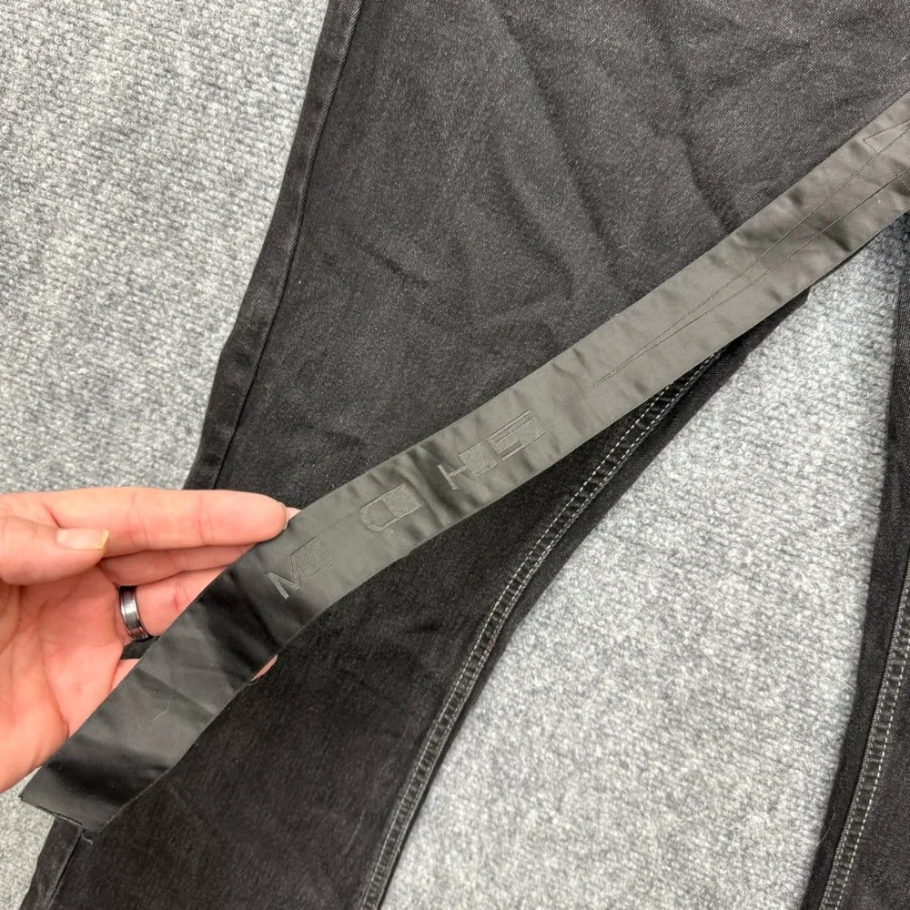 Rick Owens DRKSHDW Detroit Cut black buttonfly jeans men's size 32x31 distressed - Picture 11 of 14